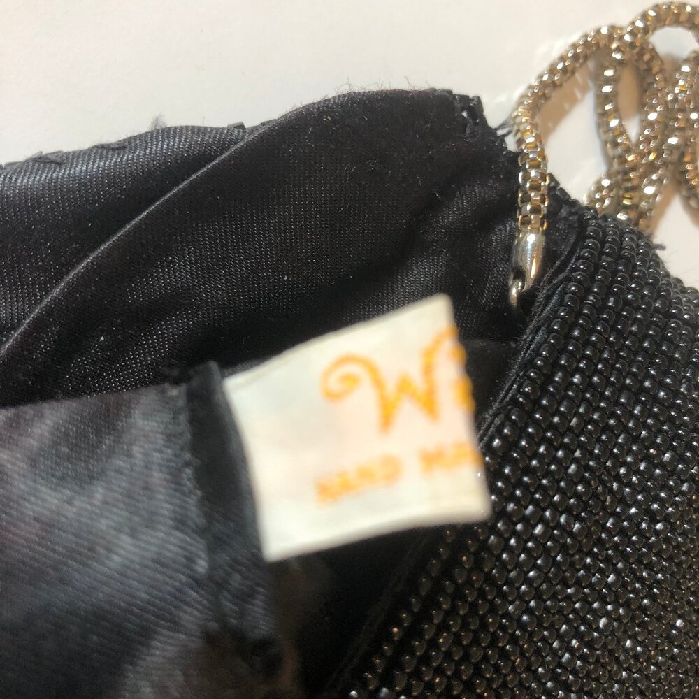 Vintage Waldorf Black Beaded Clutch – Hand Made in Hong Kong - Picture 11 of 16